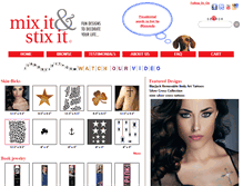 Tablet Screenshot of mixitandstixit.com